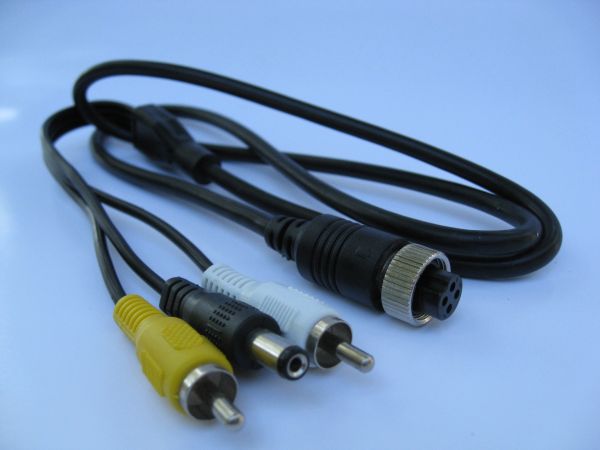 3 Feet Cable with 4-Pin and A/V Connectors