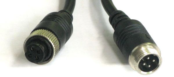 16 Feet Customized Cable with 4-Pin and A/V Connectors
